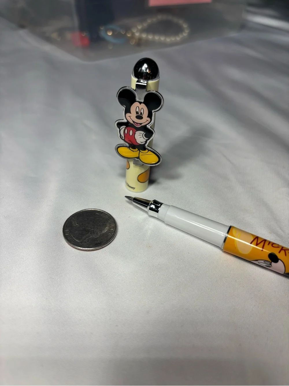 New Disney Mickey Mouse Pen with Yellow Accents